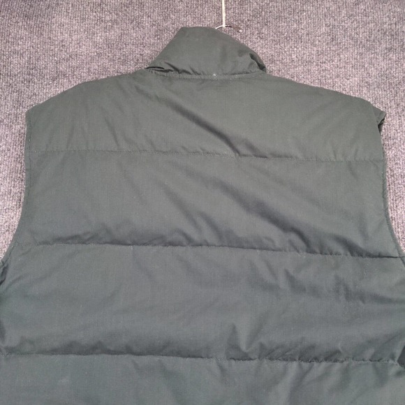 Eddie Bauer Men's Full Zip Down Puffer Vest Green Medium Mock Neck Lined - Picture 8 of 14